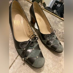 Vintage Joseph Harlequin Italian Leather Pumps